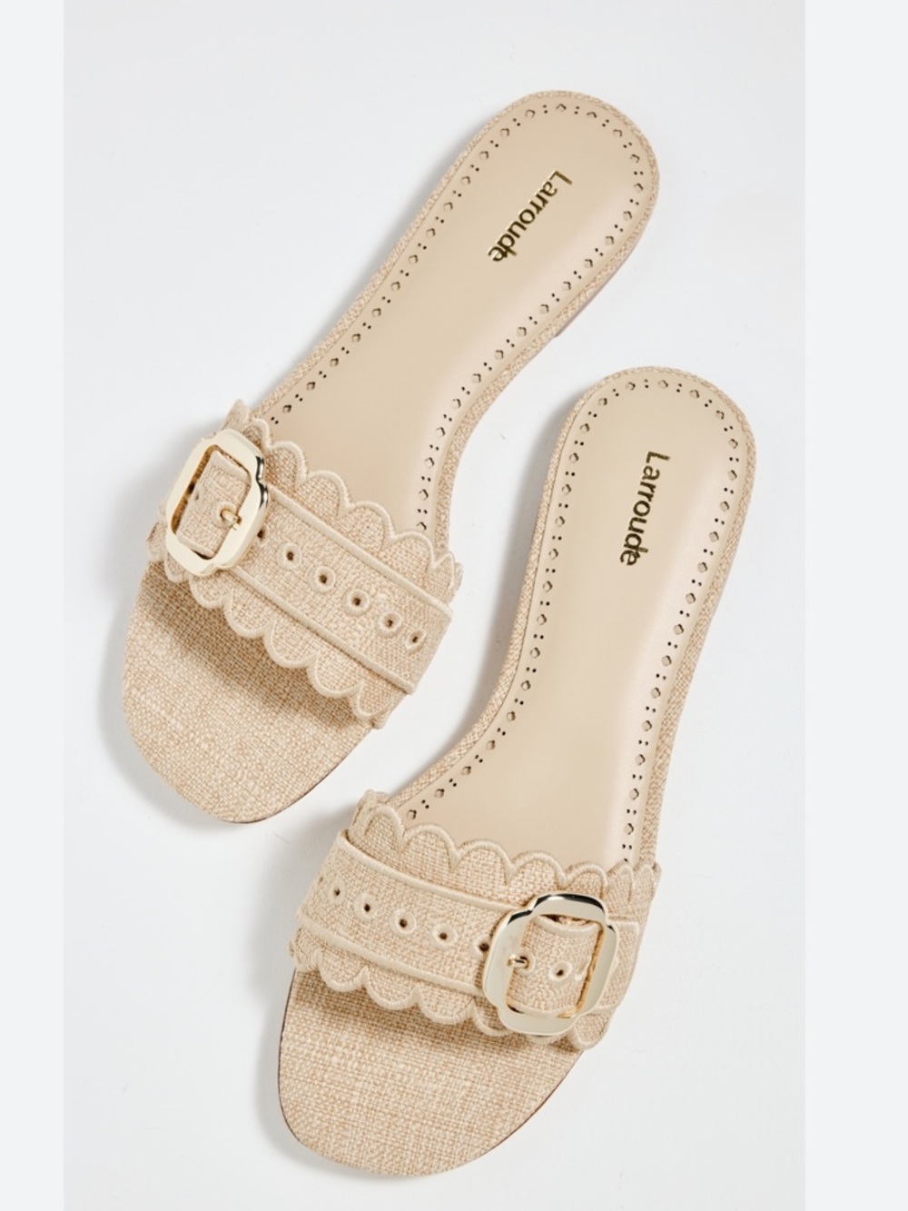 Larroude Ivy Broderie sandals